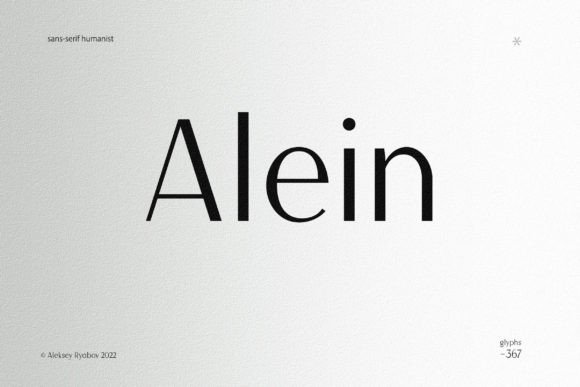 Alein: A Modern Sans Serif Font for Professional Branding