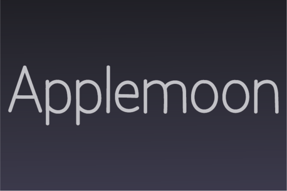 Applemoon: A Casual Sans Serif Font for Elegant Digital Branding