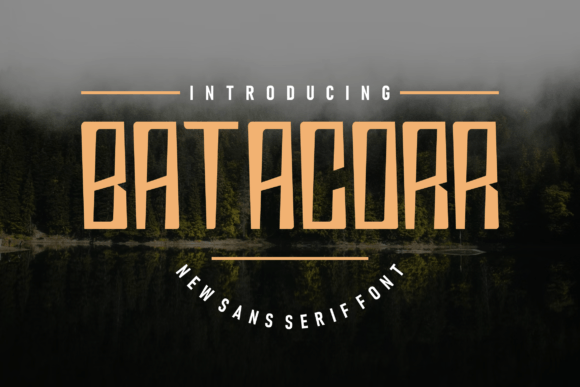 Batacorr: A Modern Sans Serif Font for Elegant Craft and Product Design