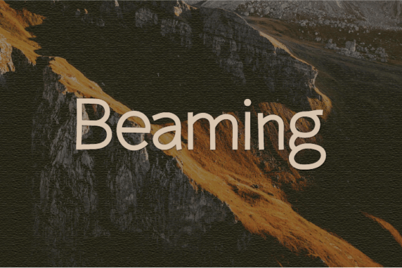 Beaming: A Natural Sans Serif Font for Handmade Labels, Invitations, and More
