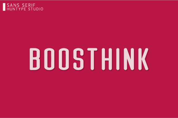 Boosthink: A Sharp Sans Serif Font for Makers and Printables Designers