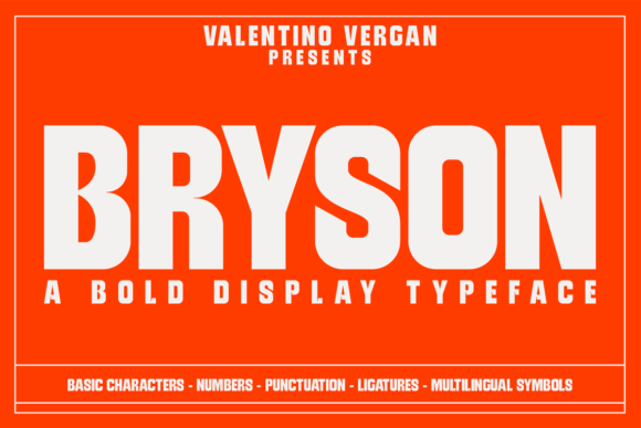 Bryson: A Bold Sans Serif Typeface for Modern Branding