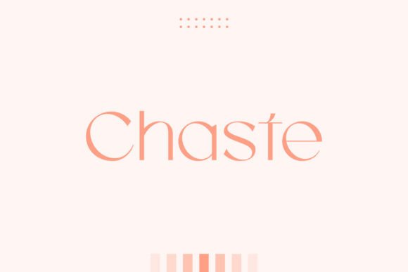 Chaste Font: Elegant Sans Serif for Modern Design Projects