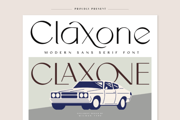 Claxone: A Modern Sans Serif Font for Handmade Labels, Invitations & Packaging