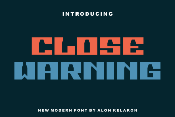 Close Warning: A Bold Sans Serif Font for Modern Web Design