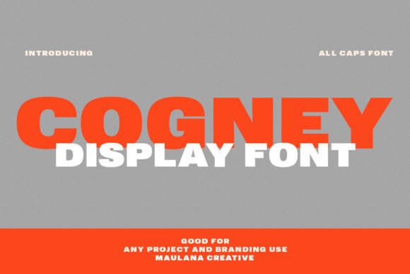 Cogney: A Bold Sans Serif Font for Modern Editorial Design
