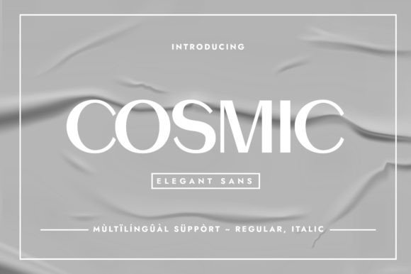 Cosmic: An Elegant Sans Serif Font for Editorial Design and Digital Publishing