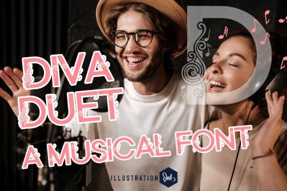 Diva Duet: A Musical Touch for Elegant Sans Serif Design