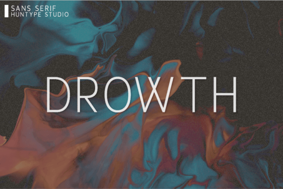 Drowth: The All-Caps Sans Serif Font That Elevates Campaign Visuals