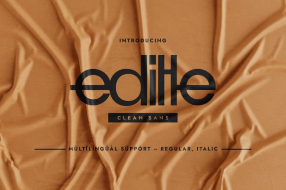 Editle: A Clean Sans Serif Font for Crisp Campaign Design