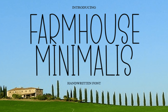 Farmhouse Minimalis: A Sweet Sans Serif Font for Crafters and Makers