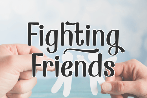 Fighting Friends: A Playful Sans Serif Font for Creative Web Design