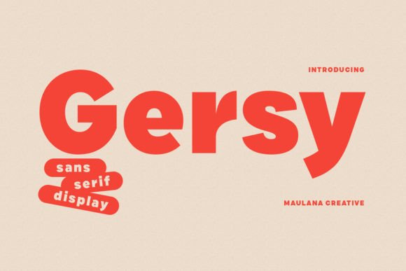 Gersy: A Fun Sans Serif Font for Creative Business Branding