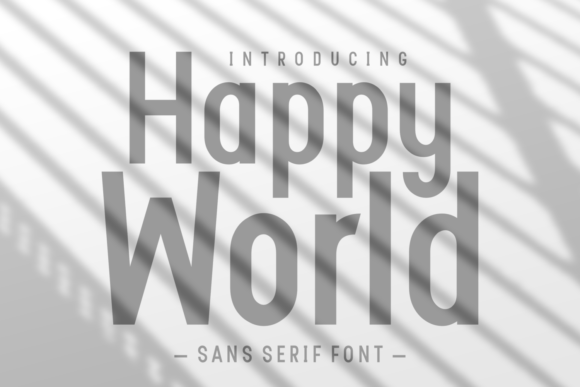 Happy World: A Clean Sans Serif Font for Handmade Labels, Invitations, and More
