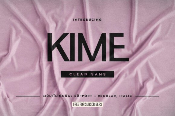 Kime: A Minimalist Sans Serif Font for Crafters and Makers