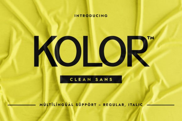Kolor: A Minimalist Sans Serif Font for Modern Web Design
