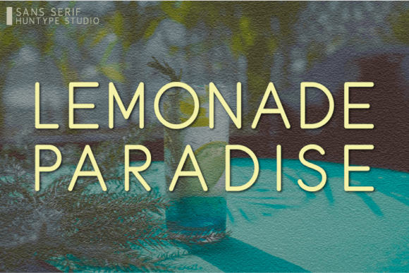 Lemonade Paradise: A Versatile Sans Serif Font for Modern Marketing Design