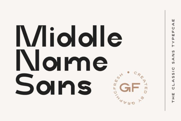 Middle Name: A Minimal Classic Font for Crafters and Sellers