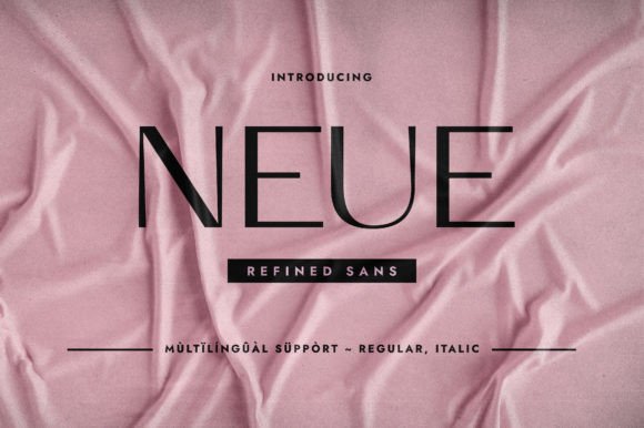 Neue: A Chic Sans Serif Font for Elegant Web Design Projects