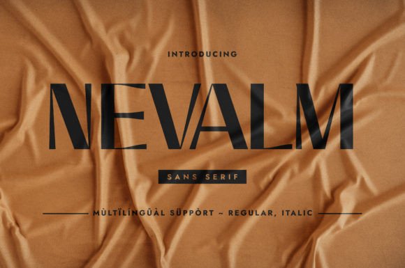 Nevalm: A Stylish Sans Serif Font for Elegant Branding Projects