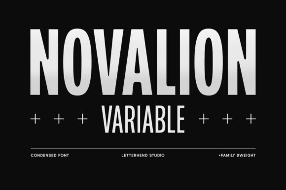 Novalion: A Condensed Sans Serif Font for Crafters and Product Designers