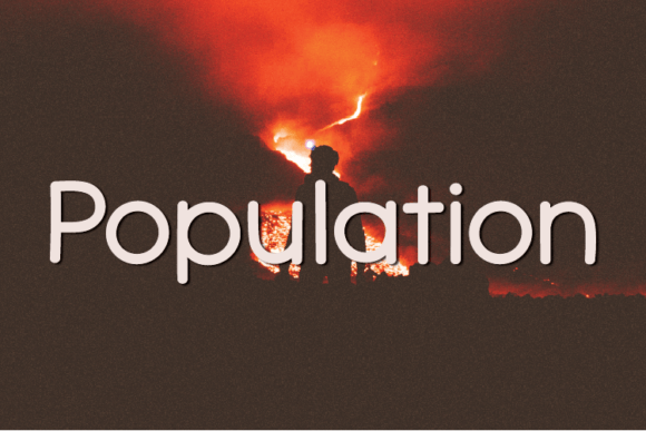 Population: A Natural Sans Serif Font for Modern Campaign Design