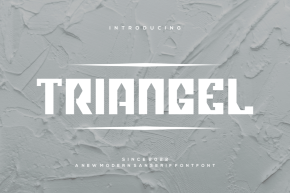 Triangel: A Sweet Sans Serif Font for Handmade Labels and Elegant Branding