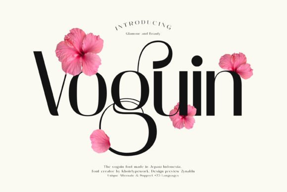Voguin: A Graceful Sans Serif Font for Modern Brand Typography