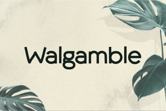 Walgamble: A Versatile Sans Serif Font That Elevates Small Business Branding