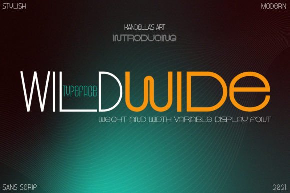 Wild Wide: A Bold Sans Serif Font for Modern Branding